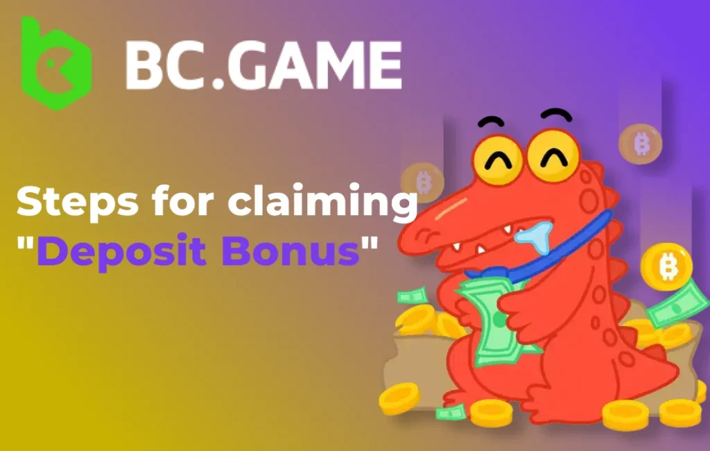 Follow these steps to claim Deposit bonuses